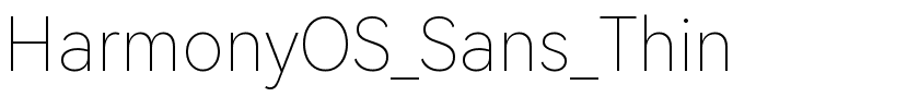 HarmonyOS_Sans_Thin