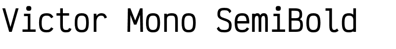 Victor Mono SemiBold.otf