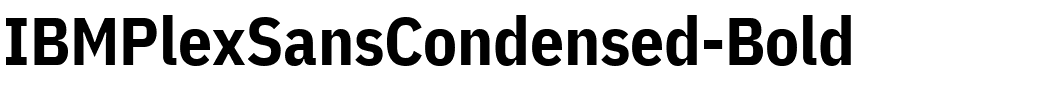 IBMPlexSansCondensed-Bold
