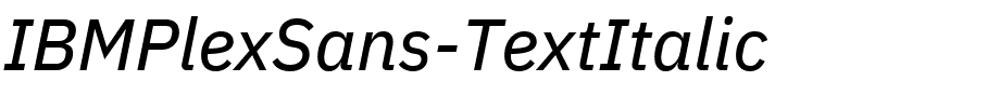 IBMPlexSans-TextItalic