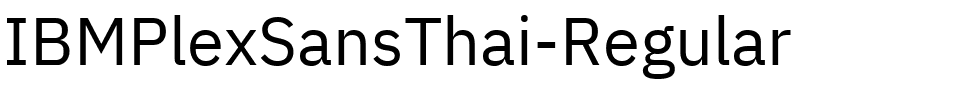 IBMPlexSansThai-Regular