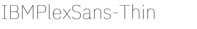 IBMPlexSans-Thin