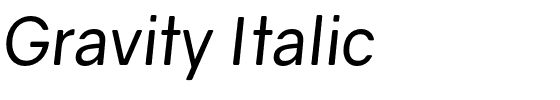 Gravity Italic