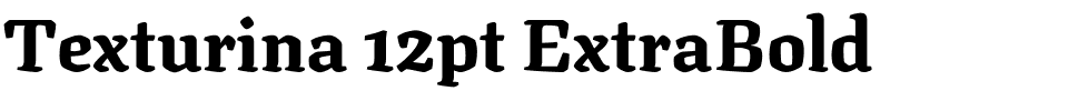 Texturina 12pt ExtraBold