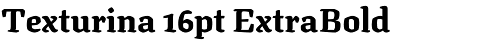 Texturina 16pt ExtraBold