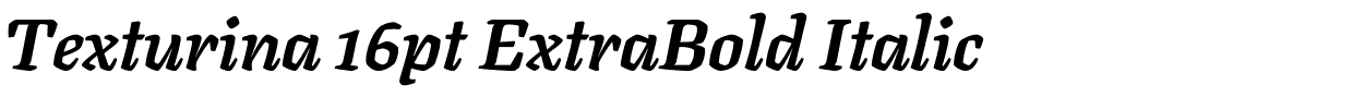 Texturina 16pt ExtraBold Italic