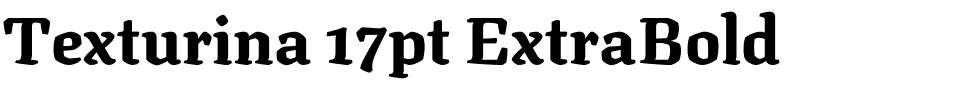 Texturina 17pt ExtraBold