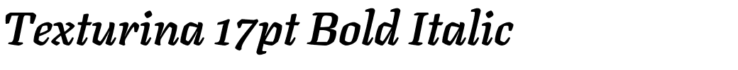 Texturina 17pt Bold Italic