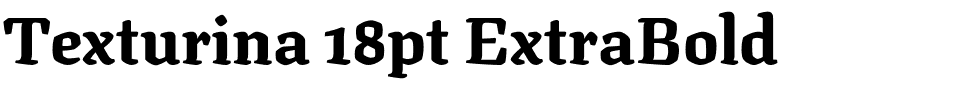 Texturina 18pt ExtraBold