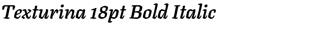 Texturina 18pt Bold Italic