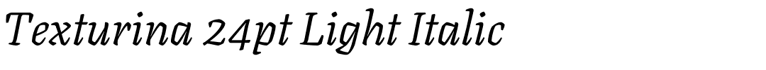 Texturina 24pt Light Italic