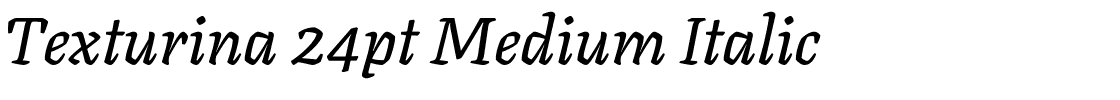 Texturina 24pt Medium Italic