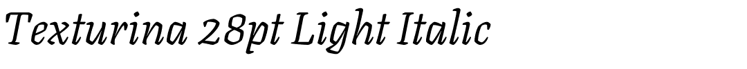 Texturina 28pt Light Italic