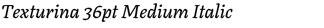 Texturina 36pt Medium Italic