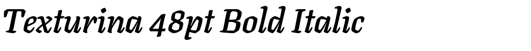 Texturina 48pt Bold Italic