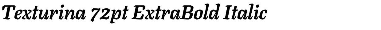 Texturina 72pt ExtraBold Italic