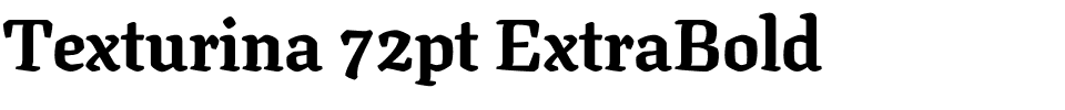 Texturina 72pt ExtraBold