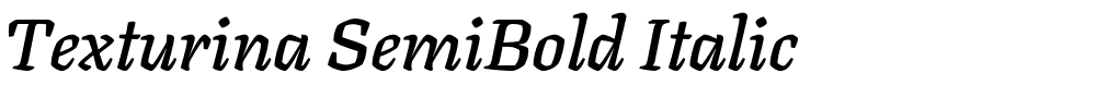 Texturina SemiBold Italic