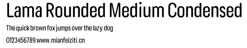 Lama Rounded Medium Condensed