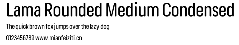 Lama Rounded Medium Condensed