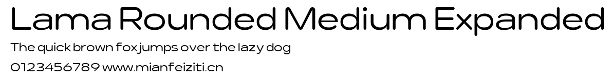 Lama Rounded Medium Expanded