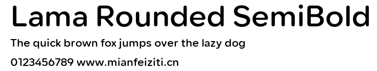 Lama Rounded SemiBold