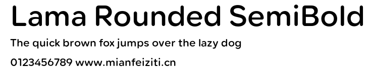 Lama Rounded SemiBold