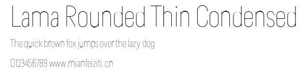 Lama Rounded Thin Condensed