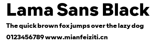 Lama Sans Black