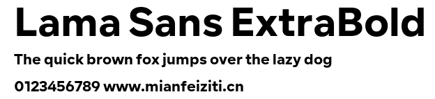 Lama Sans ExtraBold