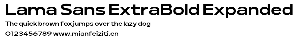 Lama Sans ExtraBold Expanded