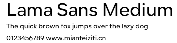 Lama Sans Medium