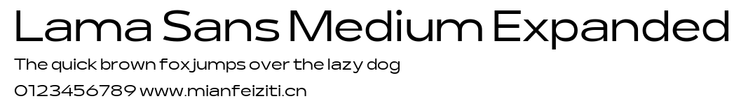 Lama Sans Medium Expanded