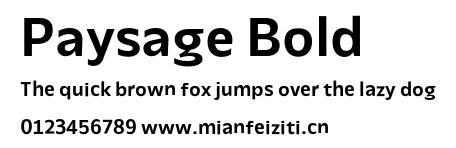Paysage Bold