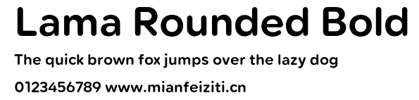 Lama Rounded Bold