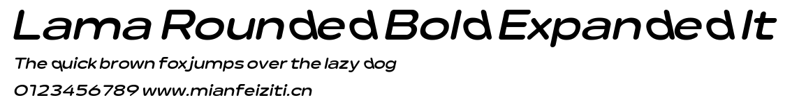 Lama Rounded Bold Expanded It