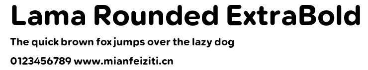 Lama Rounded ExtraBold