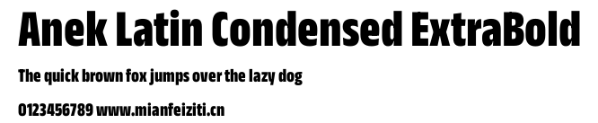Anek Latin Condensed ExtraBold