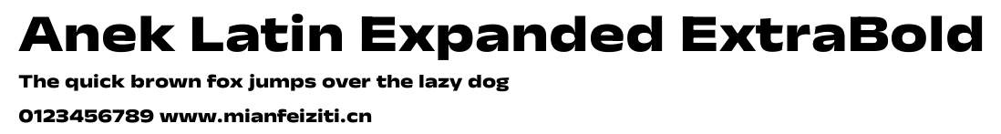Anek Latin Expanded ExtraBold