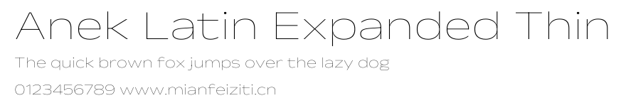 Anek Latin Expanded Thin