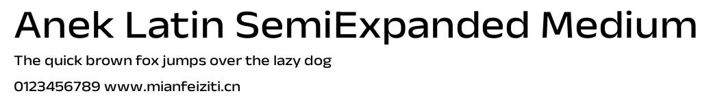 Anek Latin SemiExpanded Medium
