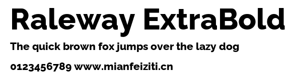 Raleway ExtraBold