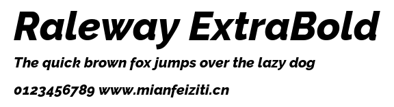 Raleway ExtraBold