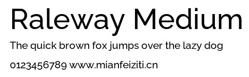 Raleway Medium