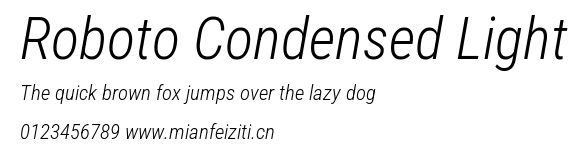 Roboto Condensed Light